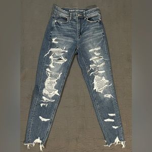 american eagle ripped jeans